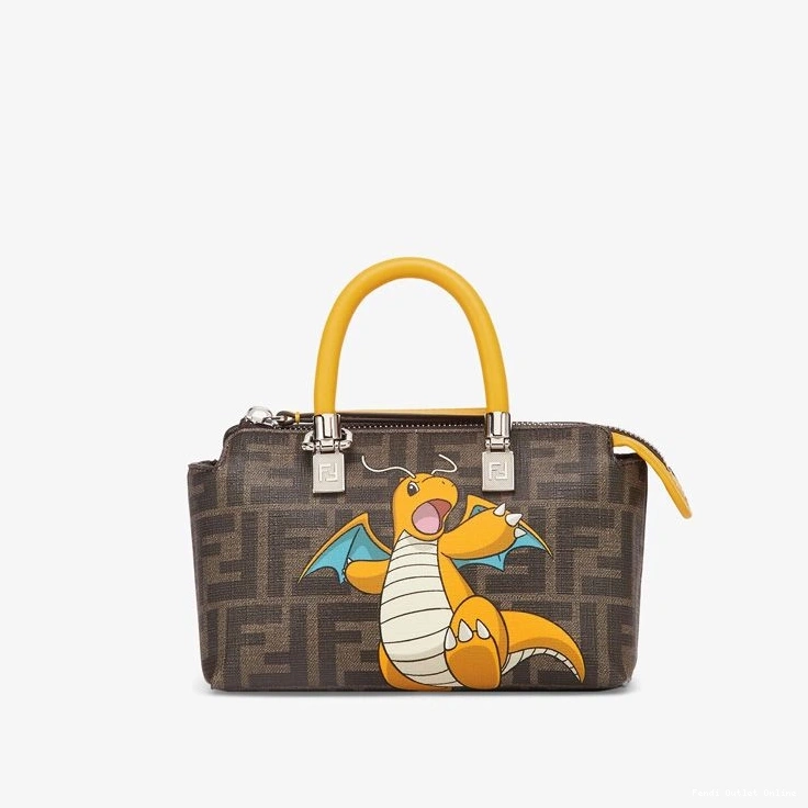 In Yellow Boston By Fabric The Dragon Mini Way Motif Brown Pokmon Bag Fendi FF 0823